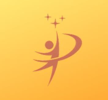 Equitalent logo - figure reaching for stars